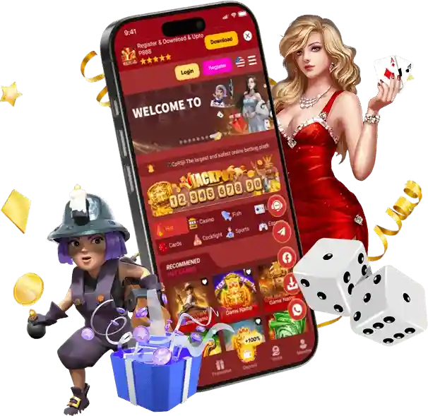 LV999 mobile app download page displaying installation options for casino games platform on smartphone devices